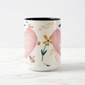 Beste Mam Ever Wildflower Foto Moederdag Mok (Center)