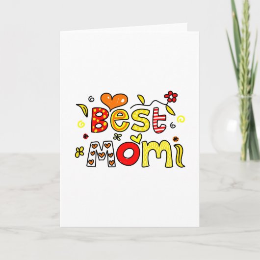Beste mam kaart (Voorkant)