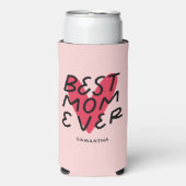 Beste mam met moderne handenbriefing Moederdag (Seltzer Voorkant)