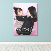 Beste mam Moederdag Keepomwille Persoonlijke foto Canvas Afdruk (Insitu (Houten vloer))