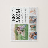 Beste Mam Ooit Familie Fotocollage Jigsaw Puzzel (Verticaal)