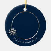 Beste Mam Ooit Foto Ornament (Voorkant)