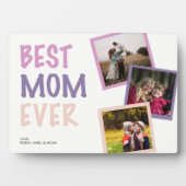 Beste Mam Ooit Fotocollage Gepersonaliseerde Paste Fotoplaat (voorkant)