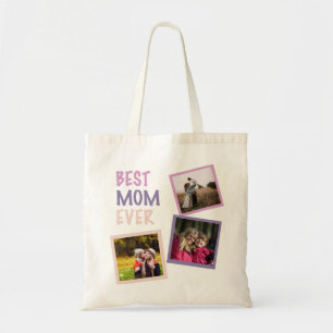 Beste Mam Ooit Fotocollage Gepersonaliseerde Paste Tote Bag