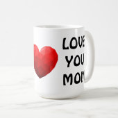 Beste Mam Ooit Hart Liefde Je Mam Moederdag Mok (Voorkant rechts)