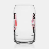 Beste Mam Ooit Met Kinderen Namen Drinkware Set Blikvorm Glas (Links)