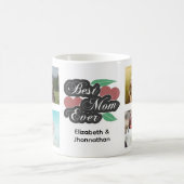 Beste Mam Ooit Moderne Fotocollage Moederdag Koffiemok (Center)