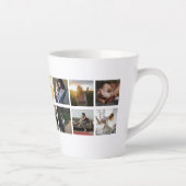 Beste Mam Ooit Naam & Fotocollage Moeder's Latte Mok (Rechts)