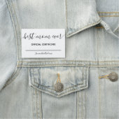 Beste mam ooit officiële certificaatnaam naamplaatje (In situ)