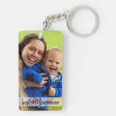 Beste mam ooit, op maat 2 Foto Sleutelhanger (achterkant)