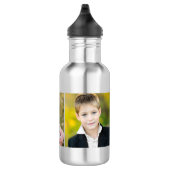 Beste mam ooit Paars Blauwgroen Aangepaste Foto Waterfles (Rechts)