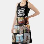 Beste mam ooit Persoonlijk 12 Foto Collage Black Schort (Insitu)