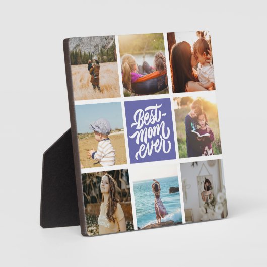 Beste mam ooit persoonlijke foto-collage fotoplaat (Voorkant)