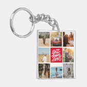 Beste mam ooit persoonlijke foto Collage Red Sleutelhanger (Voorkant Links)
