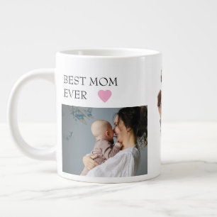 Beste mam ooit persoonlijke foto-Mok Extra Grote Beker