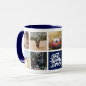 Beste mam ooit persoonlijke foto's Collage Navy Bl Mok (Voorkant links)