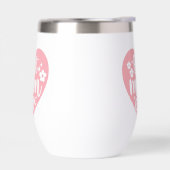 Beste Mam Ooit Roze Hart Met Bloemen (Links)