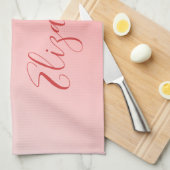 Beste mam ooit roze ombre theedoek (Quarter Fold)