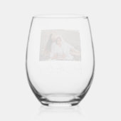 Beste mam ooit script foto wijnglas zonder voet (Achterkant)