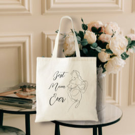 Beste Mam Ooit Trendy Een Lijn Mooie Zwangerschap  Tote Bag