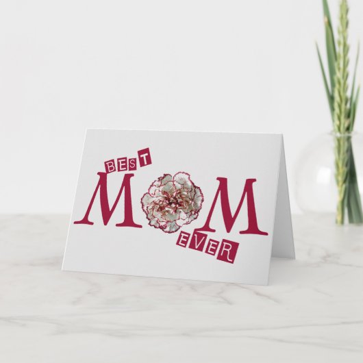 "beste mam ooit" unieke klauw kaart (Voorkant)