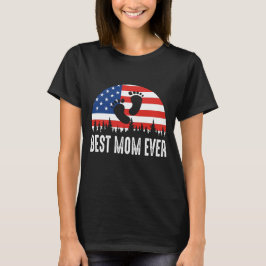 Beste Mam Ooit US vlag T-shirt
