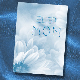 Beste Mama beste mama ooit pastel elegante bloem Kaart
