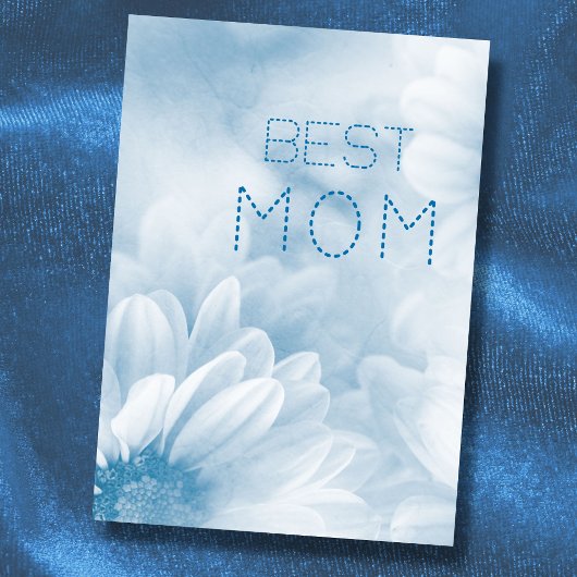 Beste Mama beste mama ooit pastel elegante bloem Kaart
