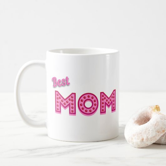 Beste mama beste moeder ooit beste moeder ooit koffiemok (Met donut)