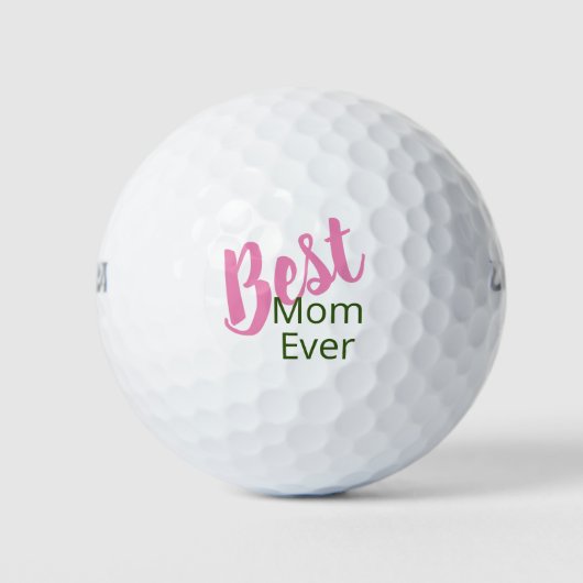 Beste mama Ever Golf Balls Golfballen (Voorkant)
