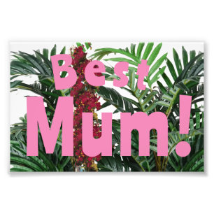 Beste mama! foto afdruk