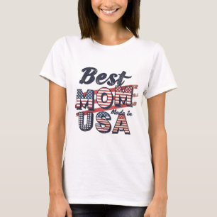 Beste mama gemaakt in de VS T-shirt