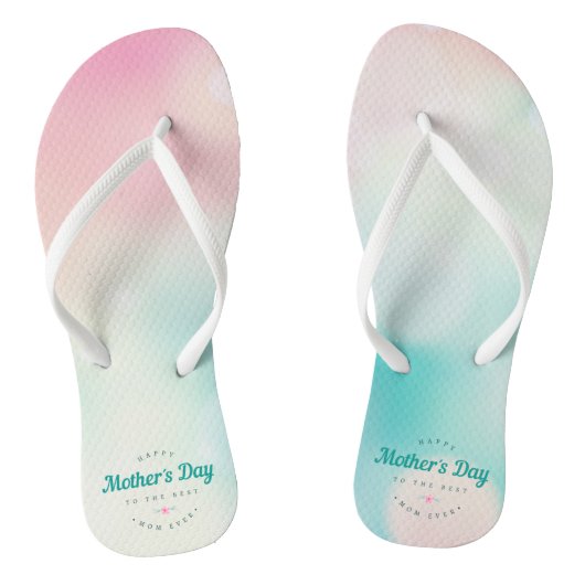 Beste mama Happy Moederdag | TEENSLIPPERS (Voetbed)