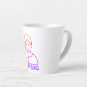 Beste mama illustratie Latte Mok (Rechterhoek)