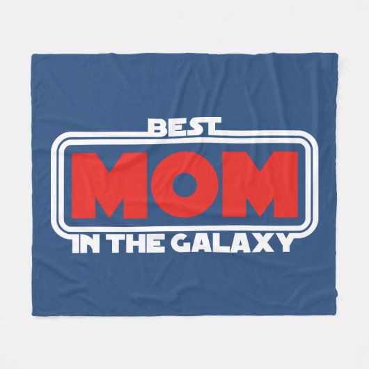 Beste mama in de Galaxy Fleece Deken (Voorkant (Horizontaal))