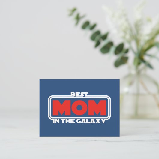 Beste mama in de Galaxy Notitiekaartje (Staand voorkant)