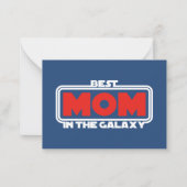 Beste mama in de Galaxy Notitiekaartje (Voorkant)