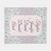 Beste mama in de wereld fleece deken (Voorkant (Horizontaal))