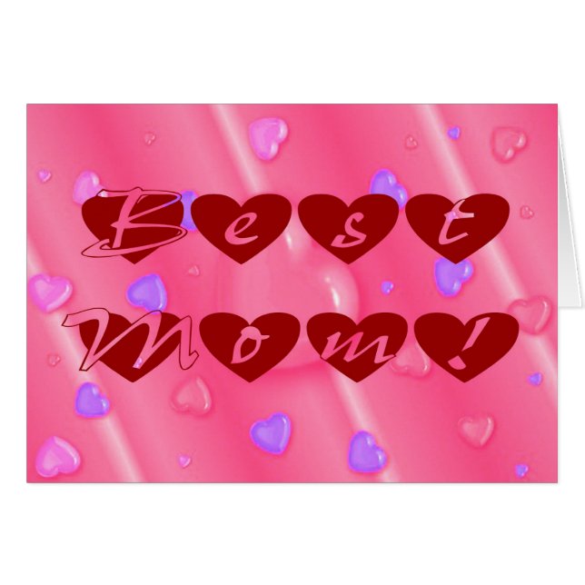 Beste mama in hart (Voorkant Horizontaal)