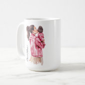 Beste Mama Mädchen Mama Koffiemok (Voorkant links)