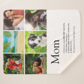 Beste mama, mama, mama, Definitie 6 Foto Collage Sherpa Deken (Voorkant (horizontaal))