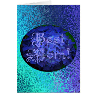 Beste mama met blauwe achtergrond