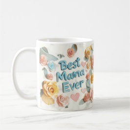 BESTE MAMA OOIT - 3d floral design Koffiemok