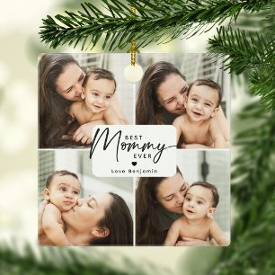Beste Mama Ooit 4 Foto Collage Persoonlijk Keramisch Ornament