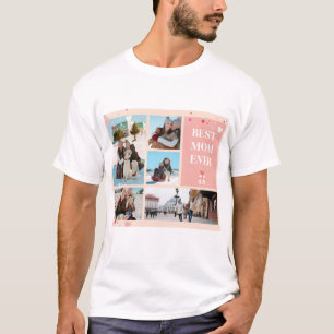 Beste mama ooit 5 Foto Moederdag Collage T-shirt
