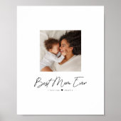 Beste mama ooit | Aangepast voor moderne foto Poster (Voorkant)