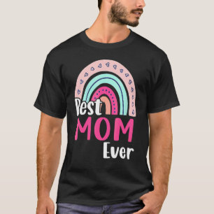 Beste mama ooit Boho Rainbow Happy Moederdag Gran T-shirt
