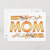 Beste mama ooit briefkaart (Voorkant / Achterkant)