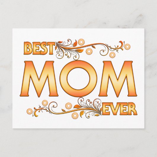 Beste mama ooit briefkaart (Voorkant)