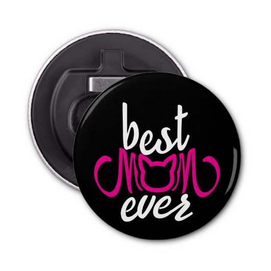 Beste mama ooit button flesopener (Voorkant)
